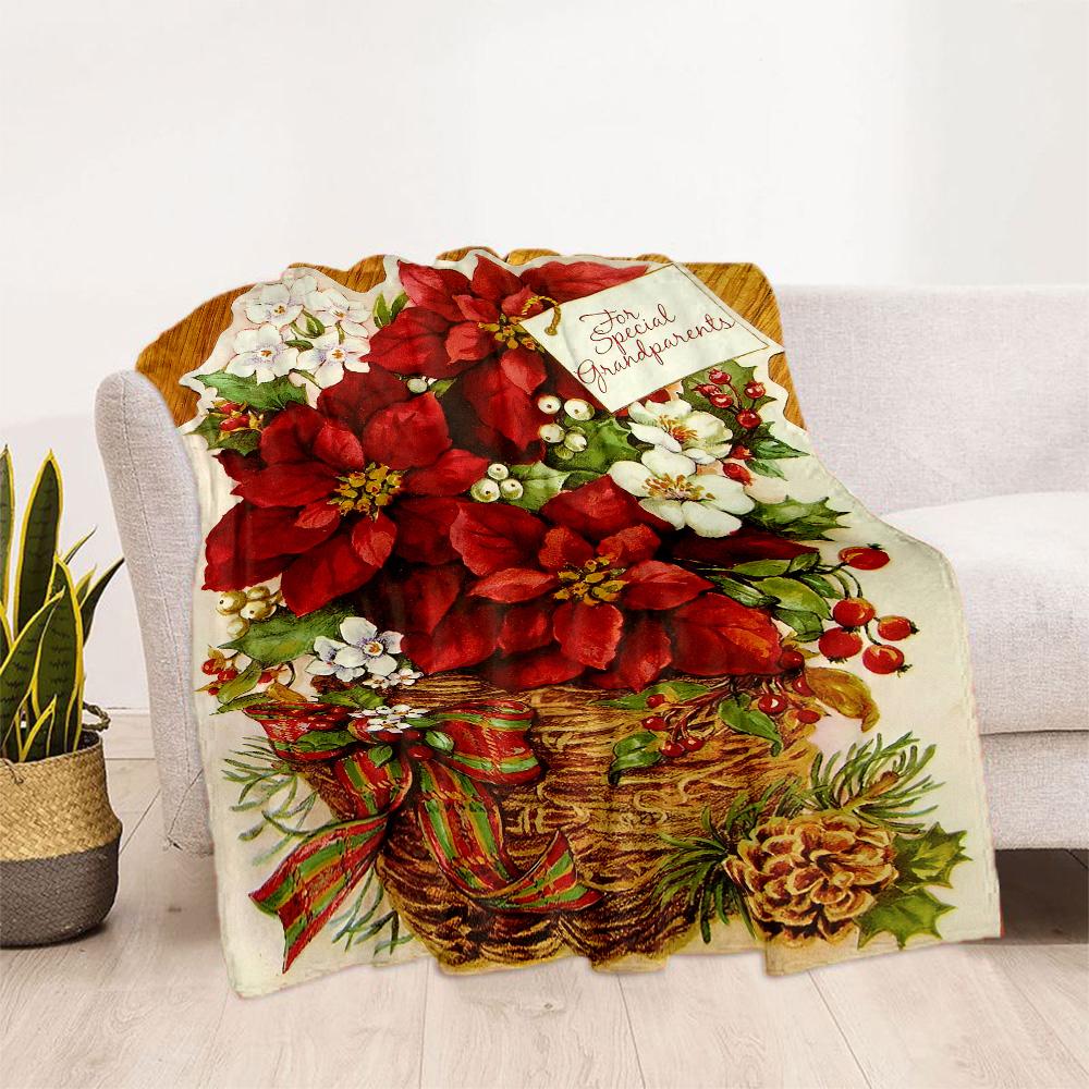 Christmas 106 Blanket Ultra-Soft Suitable for Picnics Seaside Office for All Occasions Playful Design Perfect Gift for Relatives and Friends