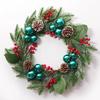 Factory Christmas Wreath Door Hanging Decorative Vine Snowfall for Mall Entrance Stair Handrail Pendant Bell Artificial Flower