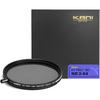 KANI 55mm Variable ND Filter HT PRO+ MC ND2-64: Maximum 6-stop Light Reduction, Detachable Adjustment Knob, Suppresses X-shaped Unevenness At High Den