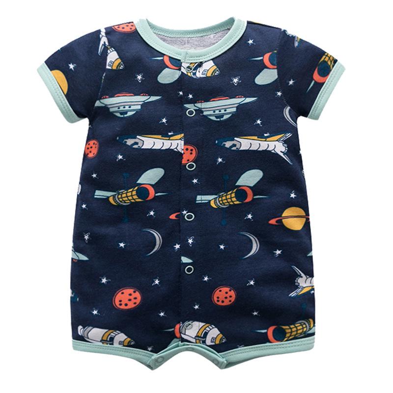 Neugeborener Sommer Lässiger Kurzarm Strampler Body