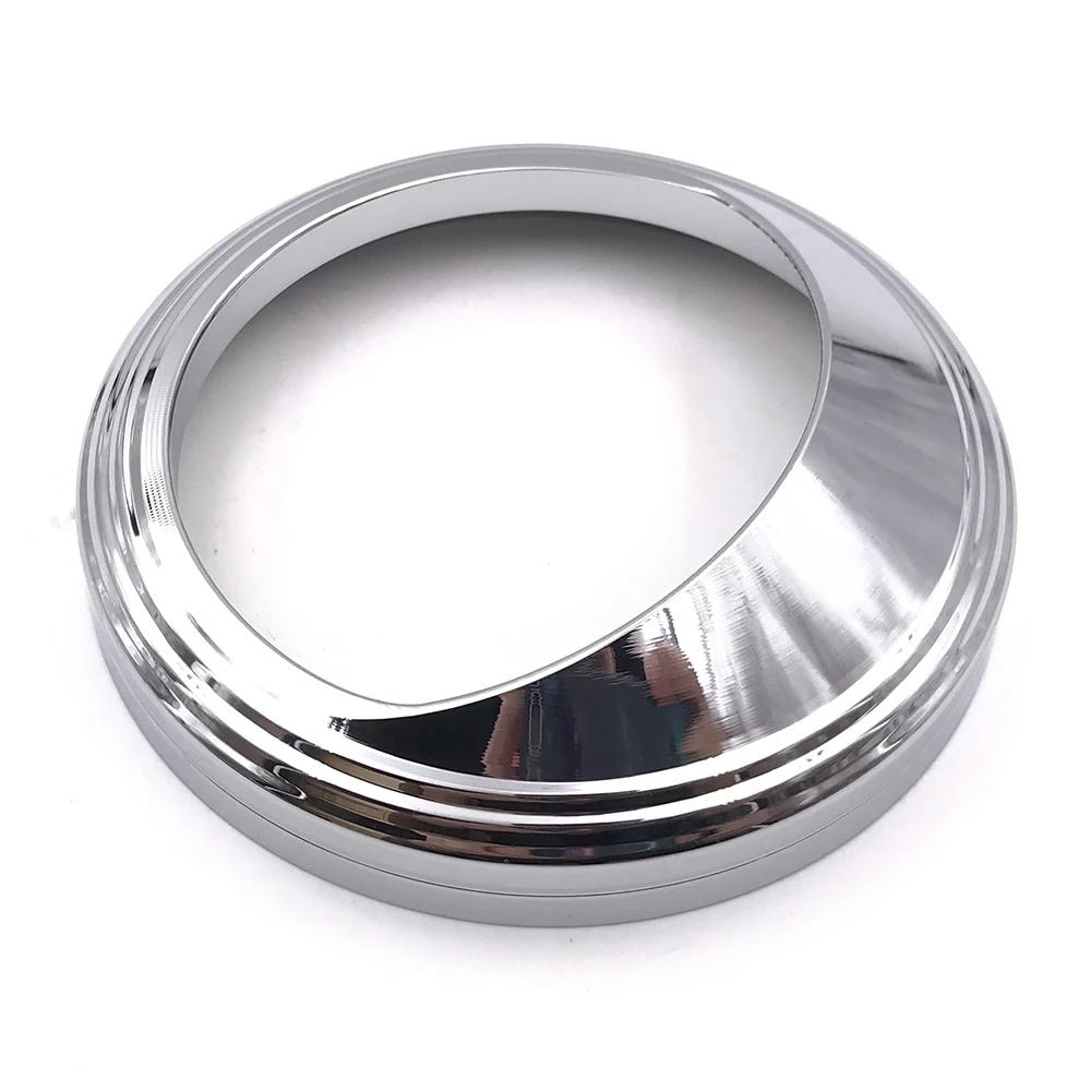 Chrome 5" Aluminum Speedometer Gauge Bezel Visor Trim Ring Cover For Harley Electra Glide Dyna Fat Boy Softail Road King