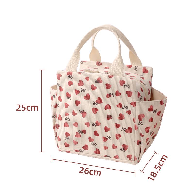 Japanese-Style Insulated Bento Lunch Bag for Kids - Portable Picnic Handheld