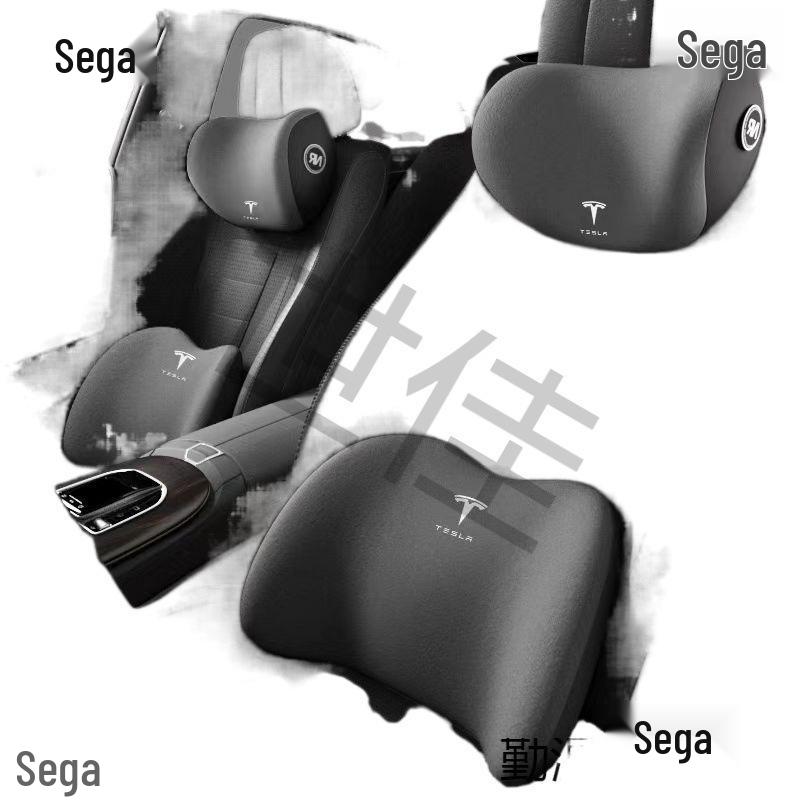 Tesla 3 Memory Foam Headrests & Lumbar Supports