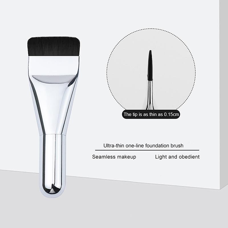 Ultradünner Foundation-Pinsel, leichter Konturpinsel für das Gesicht, flacher Konturpinsel, zum Verblenden von Foundation-Creme, Make-up-Pinsel, Schönheit