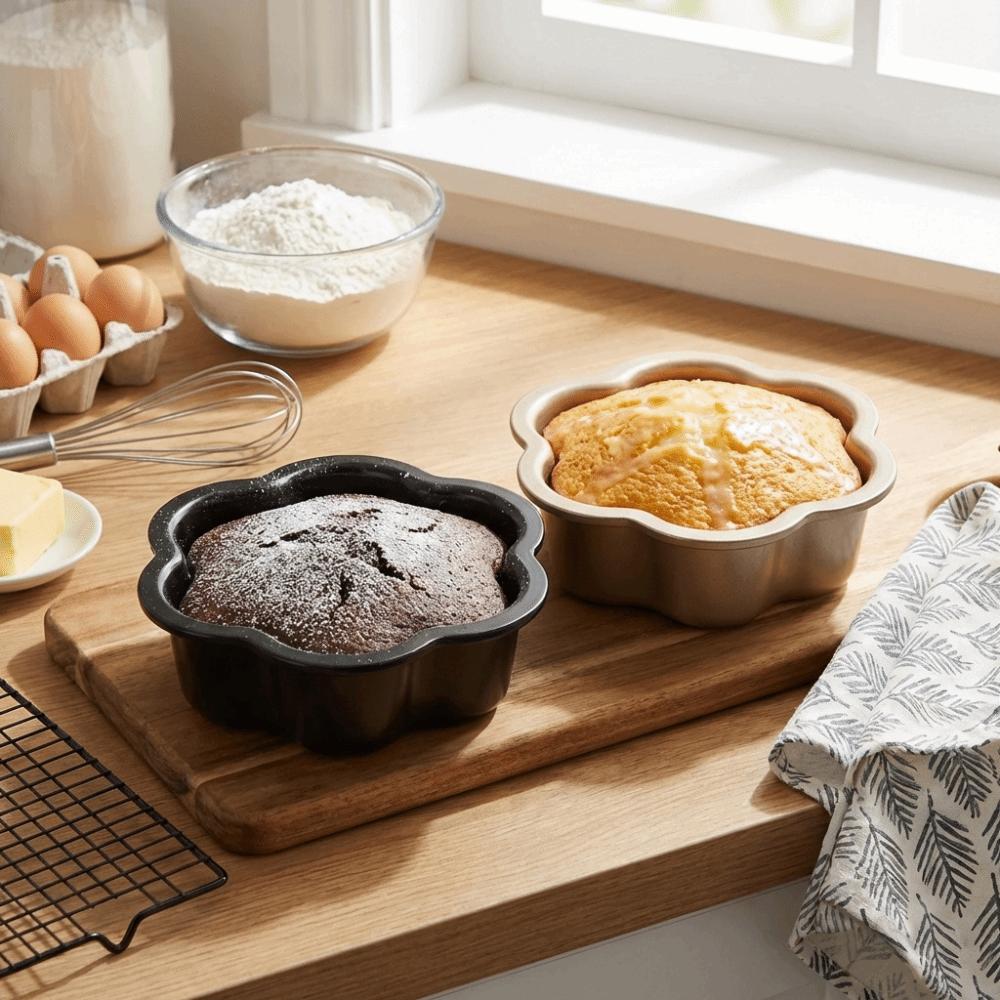 Reusable Floral Shape Cake Pan 6/8inch Sponge Cake Mold Baking Tray Dessert Making