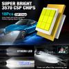 2stk 35000LM H7 LED-hodelyktpærer 60W Kraftig Led H7 Turbo Med Viftehodelampe 3570 CSP 1:1 stk Minibillys 12V 6000K Hvit
