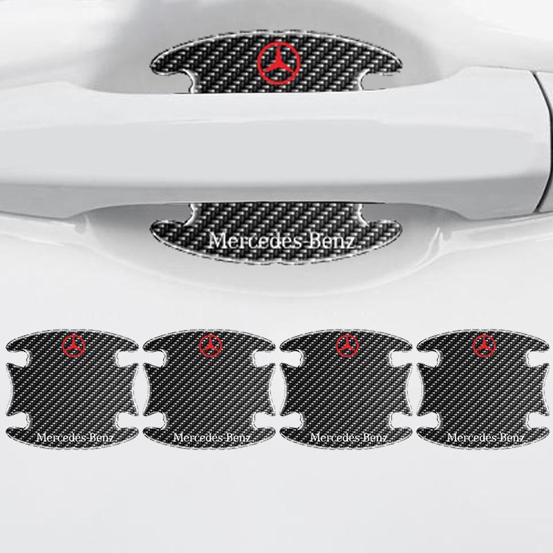 CRV1   Car Door Bowl Anti-scratch Sticker Clear Door Bowl Handle Protection Stickers For Mercedes Benz AMG W204 W205 W212 W246 GLA GLC