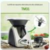 High Speed 4 Blade Blenders Attachment for TM31 Model Stainless Steel Mixer Head Easy Disassembly for Smooth Blending