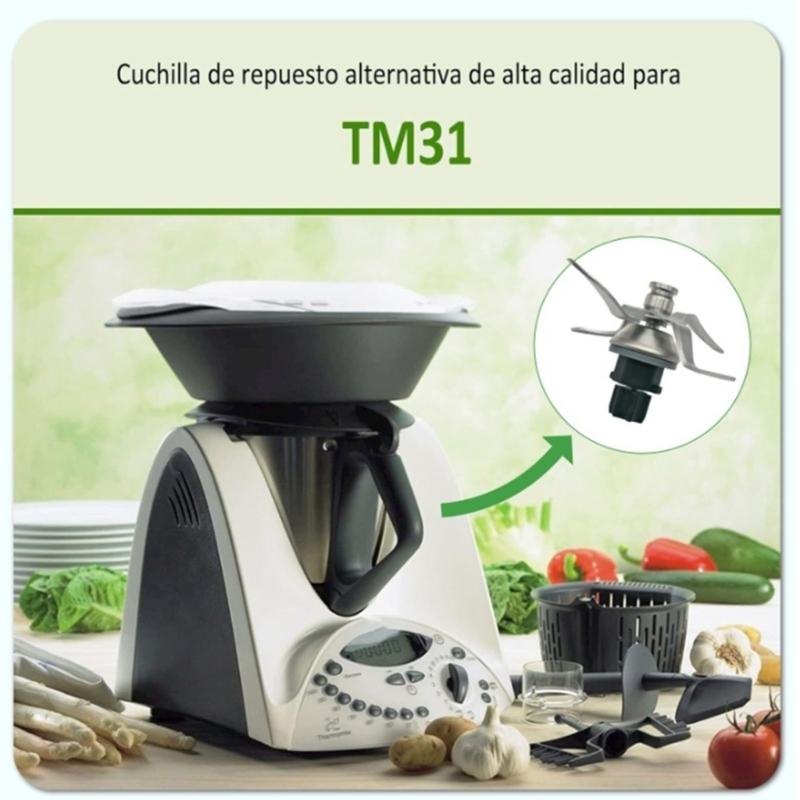 High Speed 4 Blade Blenders Attachment for TM31 Model Stainless Steel Mixer Head Easy Disassembly for Smooth Blending