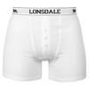 Lonsdale Men's Boxer Shorts, 2 Pack, White, Size 3XL