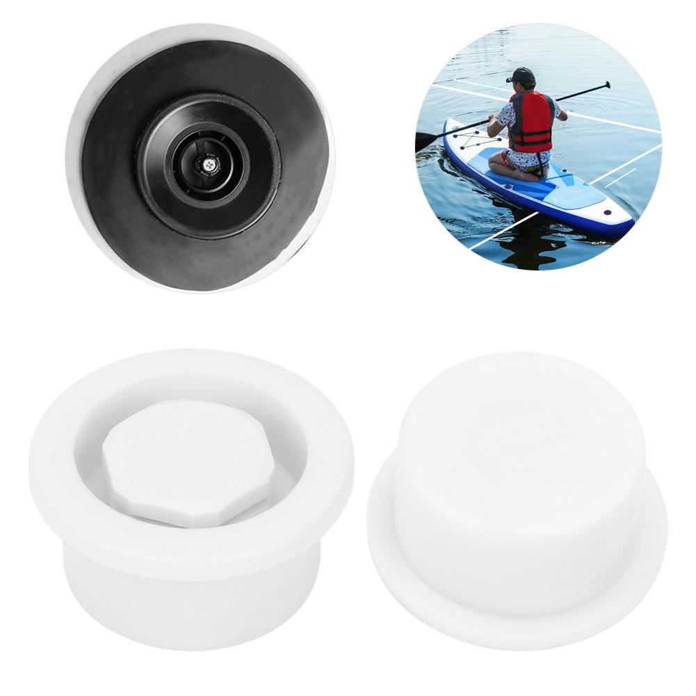 2Pcs PVC Surfboard Paddle Board Vent Hole Automatic Breathing Waterproof Accessorywhite