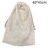 Reusable Cotton Mesh Bag Large Drawstring Bag New Bundle Pocket  Kitchen