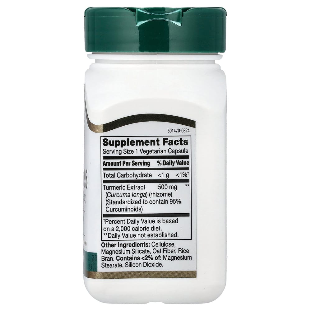 21st Century Sentry Curcumin 95 500mg Veggie Capsules 45 Counts