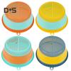 Dish Cover Ventilated Space Saving TPR Multi Functional Isolate Flies Food Cover Vegetable Washing Colander Cooking Supplies