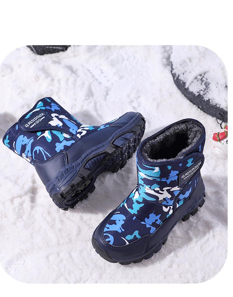 Botas de Invierno para Niños 2024: Algodón Grueso, Garras de Acero, Resistente al Frío para Niños y Niñas