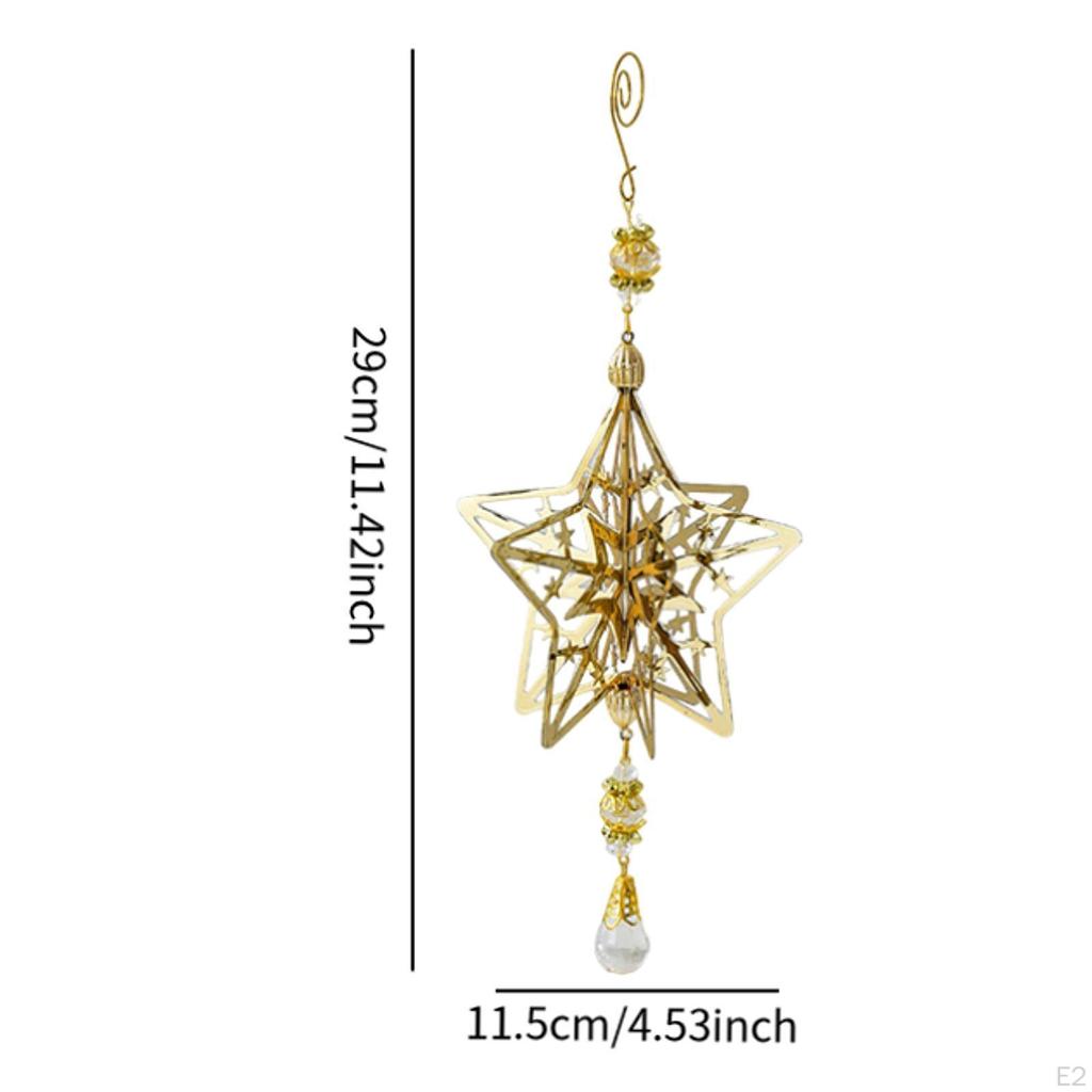 Star Christmas Ornament Tree Decoration Hanging Pendant for Porch