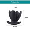 Silicone Flower Opening Hollow Butt Plug Expander for Men Woman Adult Erotic Sex Toys