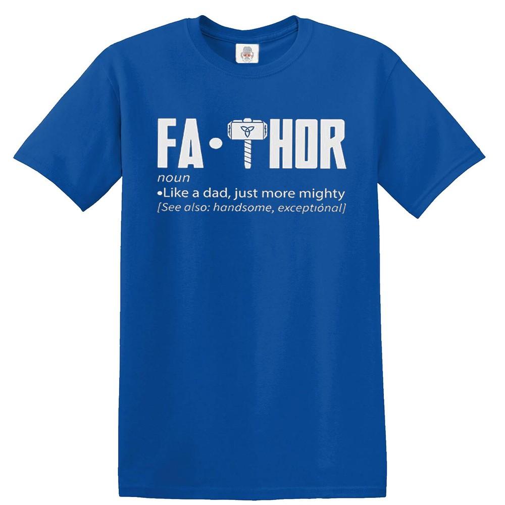 Fa thor mens tshirt birthday gift marvel superhero dad chrismas gift tee 2XL