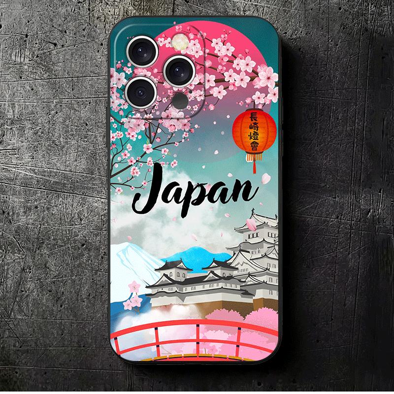 

Osaka Tokyo Japan Scenery Soft Phone Case for iPhone 16 16E 17 Air 15 Pro Max 14 Plus 13 Mini 11 12 7 Black Cover Back Shell iPhone 17