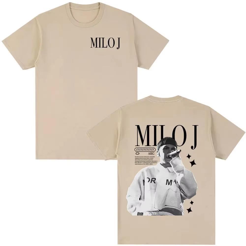 Rapper Milo J Official Merch T-shirt Unisex Loose Short Sleeve Fashion Hip Hop Street Style Top Women And Men T-shirt