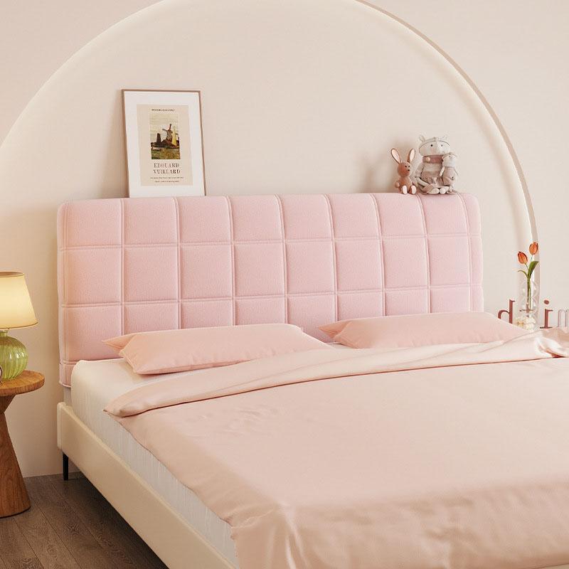 Velvet Bed Headboard Cover Slipcover Removable Washable Protector for Wooden Bed Renovation Decorative Headrest Home Decor