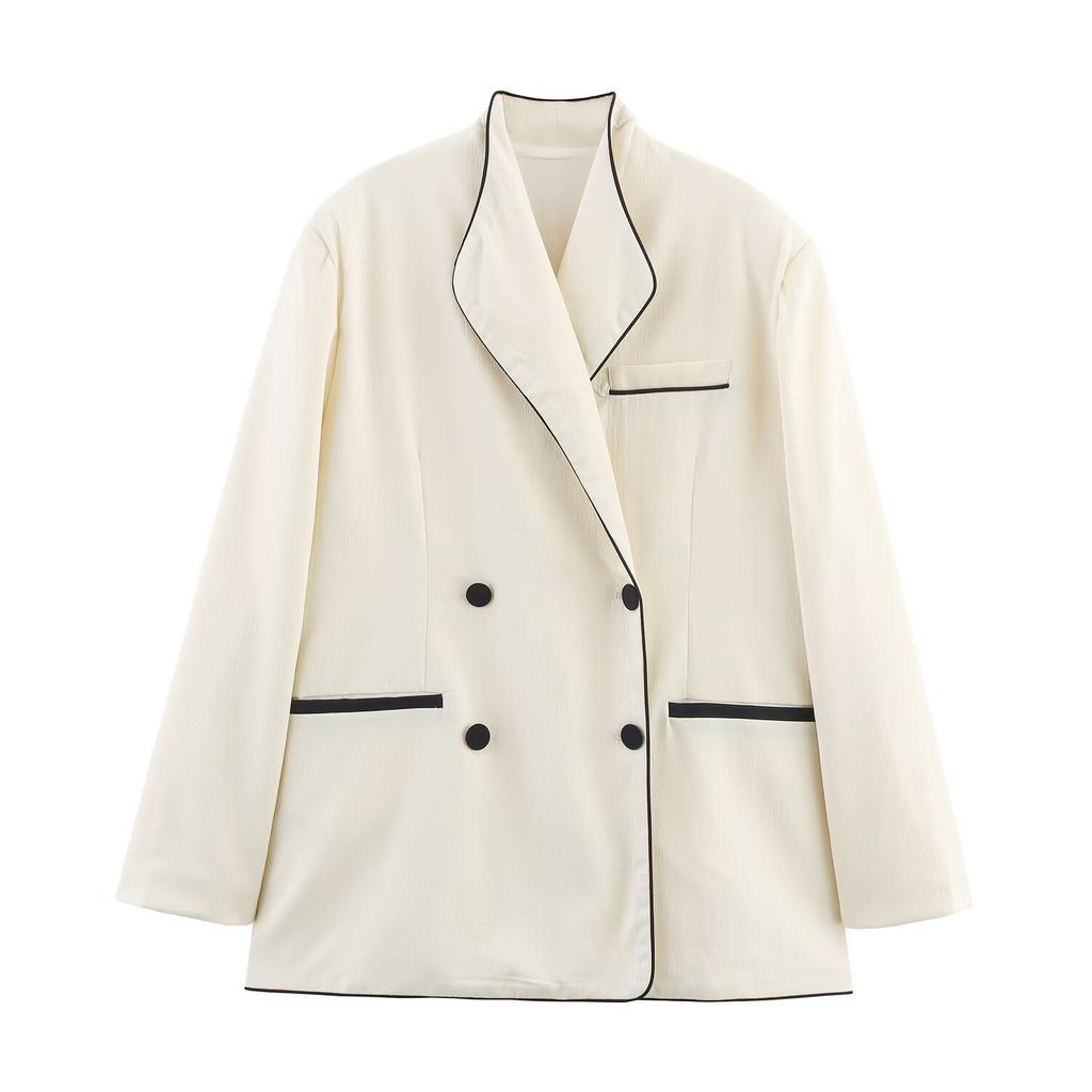 ZAZA Homemade European and American Style, Wholesale Women's Clothing, Fashionable, Versatile, Cross-border Comfortable Personalized Contrasting Color