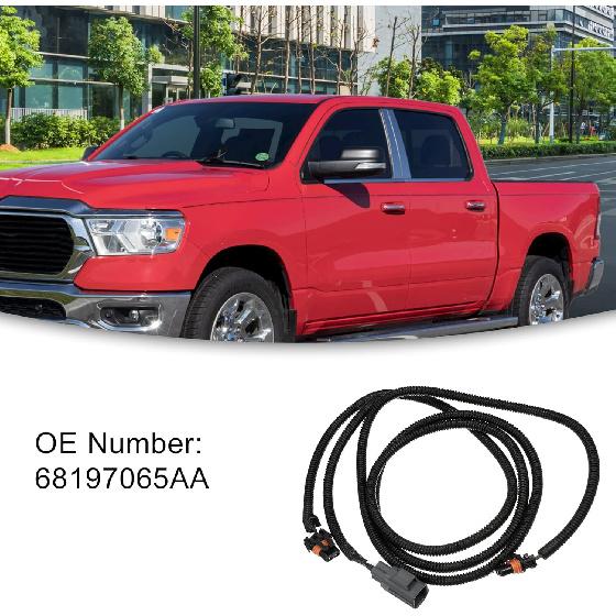 ACROPIX Front Fog Light Lamp Wiring Harness Fit for Ram 1500 - Pack of 1 Black