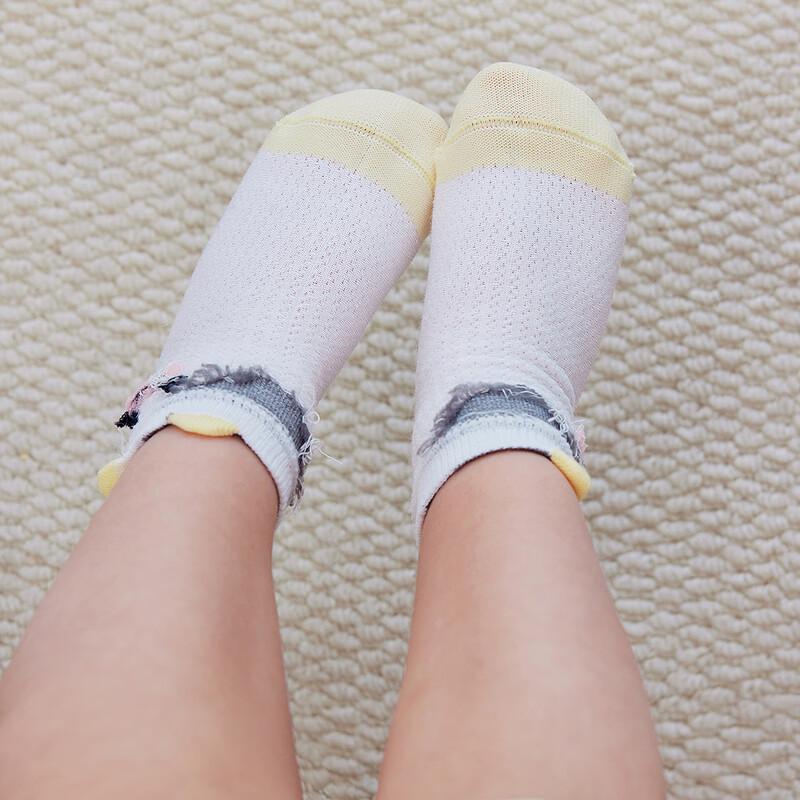 minibala 3-Pair Soft Breathable Mid-Calf Kids Socks