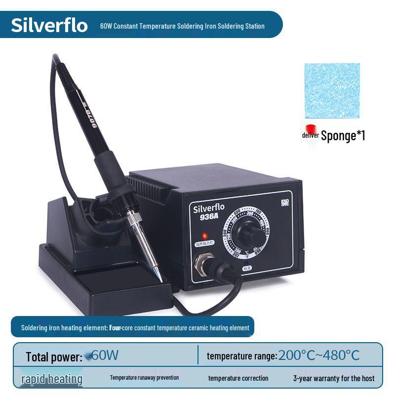 

936 High-Power 60W Adjustable Temperature Soldering Station for Mobile & Computer Repair