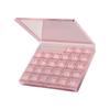 Transparent Portable Storage Box Squeeze-to-Open Daily Medcine Container  Supplement