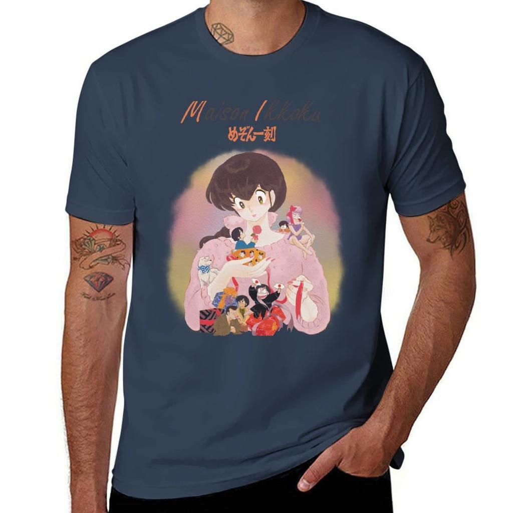 Maison Ikkoku Christmas Tshirt Cotton Tshirt 100 Funny T Shirts Cotton Tshirt