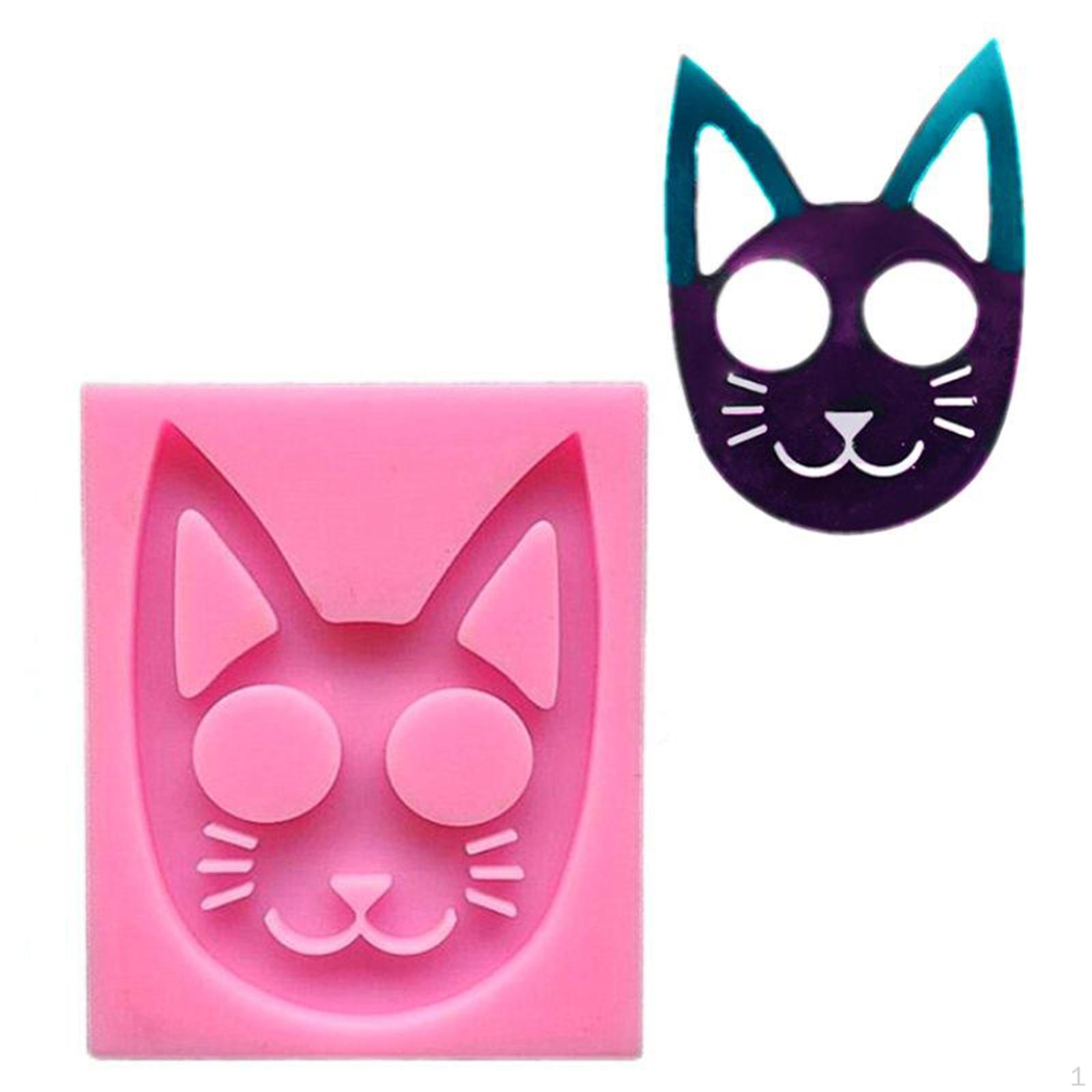 Cat Keychain Silicone DIY Molds for Epoxy Resin