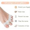2 Paar Silikon-Zehenspreizer zur Linderung von Ballenzehen & Zehenausrichtung - Hallux Valgus Korrektor