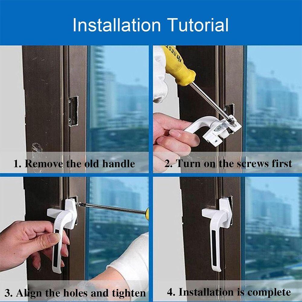 Catch Lock Zinc Alloy Window Handle Casement Locking Handles Window Switch Locking Latch