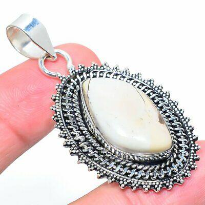 

Natural Brecciated Mookaite Gemstone 925 Sterling Silver Pendant 2.29 H9q26