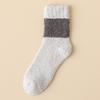 Socks Men'S Medium Tube Socks Season Fleece Thickened Warm Coral Fleece Socks Men'S Home Sleeping Floor Socks