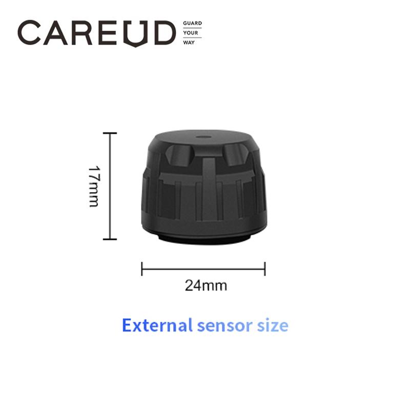 

1Pc CAREUD External Sensor with Changeable Battery Replaceable Only for CAREUD TPMS Tire Pressure Monitor with 0-8bar Sensor WF-Black
