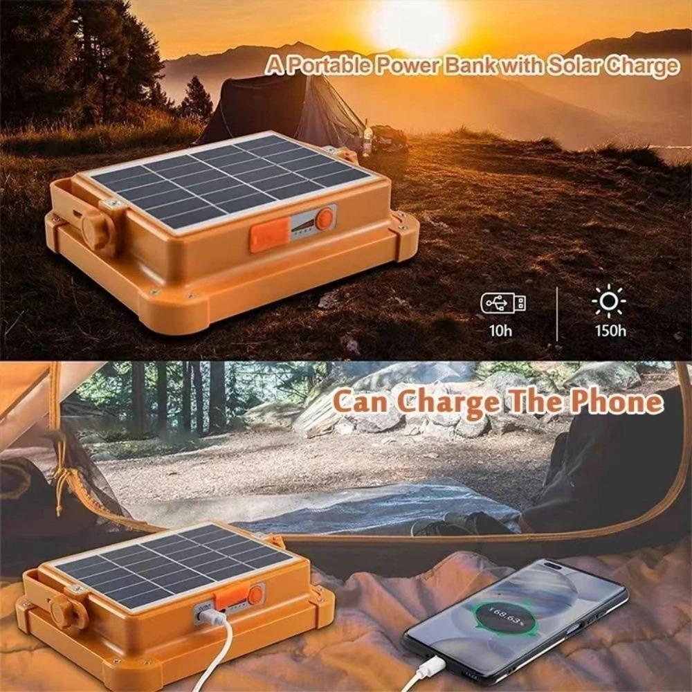 Portable Lantern LED Solar Light 4000MAH Powerful Solar Lamp Rechargeable Lamp Hand Lantern Outdoor Solar Light Camping Lamp