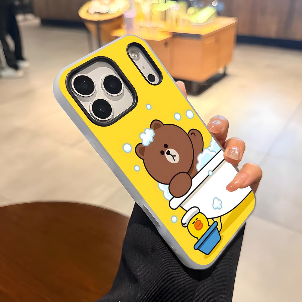 L-Line F-Friends Lovers Phone Case For IPhone 17 Air 16 E 15 14 Plus 13 12 11 Pro Max Jelly 2 In 1 Protective Case