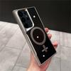 Luxury For Magsafe Transparent Magnetic Phone Case For Samsung S25 S24 Plus S23 S22 Ultra 5G Wireless Charging Shockproof Cover
