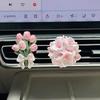Aromatherapy Car Interior Tulip Hydrangea Car Air Conditioning Vent Decoration Flower Diffuser Stone Goddess Fragrance Premium