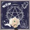 Tarots Tablecloth Rune Divinations Table Cover Astrology Oracles Board Game Mat Square Shape Pendulum Altar Table Cloth