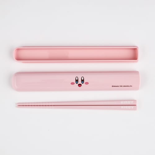 OSK Antibacterial Chopstick Case Set with Pull-Out Lid, 16.5cm, Kirby H/K No.3 Chopsticks, Made in Japan, HS-11
