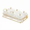 Countertop Snack Organizer Compartmentalized Candy with Lid Lidded Tray for