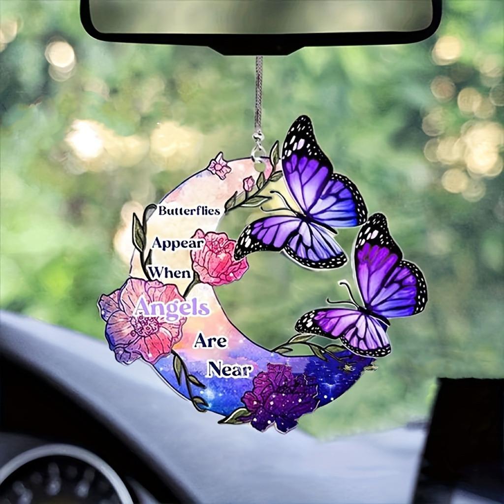 Acrylic Playful Car Decor Quirky Cartoon Hanging Ornament Versatile Bag And Home Use