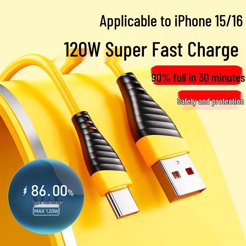 

Wasp 120W Super Fast Type-C Charging Cable for Apple 15/16 & Huawei Honor 6A Wasp 30cm 120W Super Fast Charging