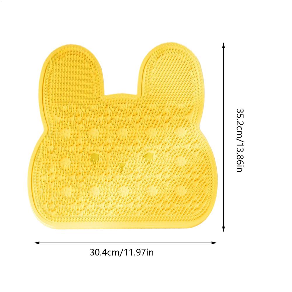 Silicone Massage Shower Mat Non-slip Wash Foot Pad Foot Exfoliating Bathroom Rub Back Brush with Sucker Bath Massage Brush Pad