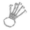 Hand Gothic Skeleton Bangle For Women With Electroplated Alloy Halloween Jewelry