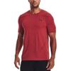 Under Armour Plaid Training Short Sleeve T-Shirt Men Tops Red 1376921-638