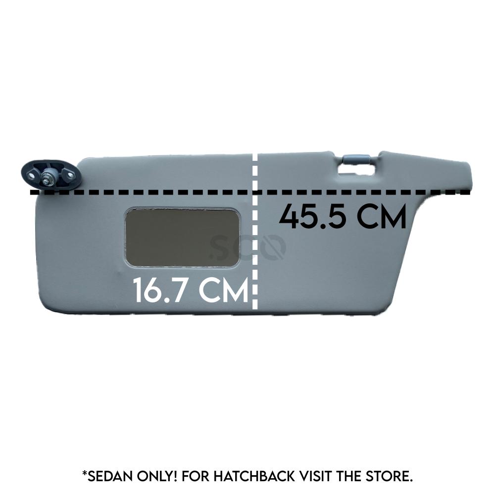 Osłona przeciwsłoneczna do Honda Civic 7 Lewa Prawa Sedan 2001-2002-2003-2004-2005 Szara 2 szt.